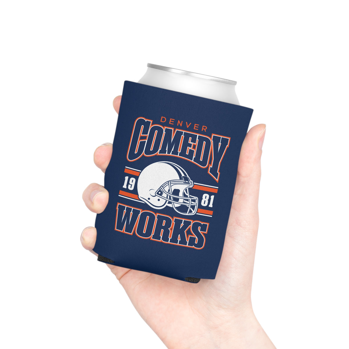Comedy Works Football Can Cooler