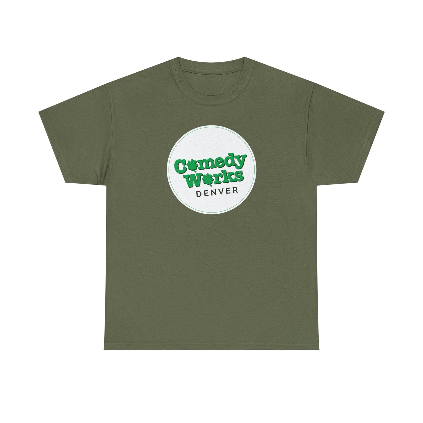 Comedy Works St. Patrick's Day White Logo Unisex T-Shirt