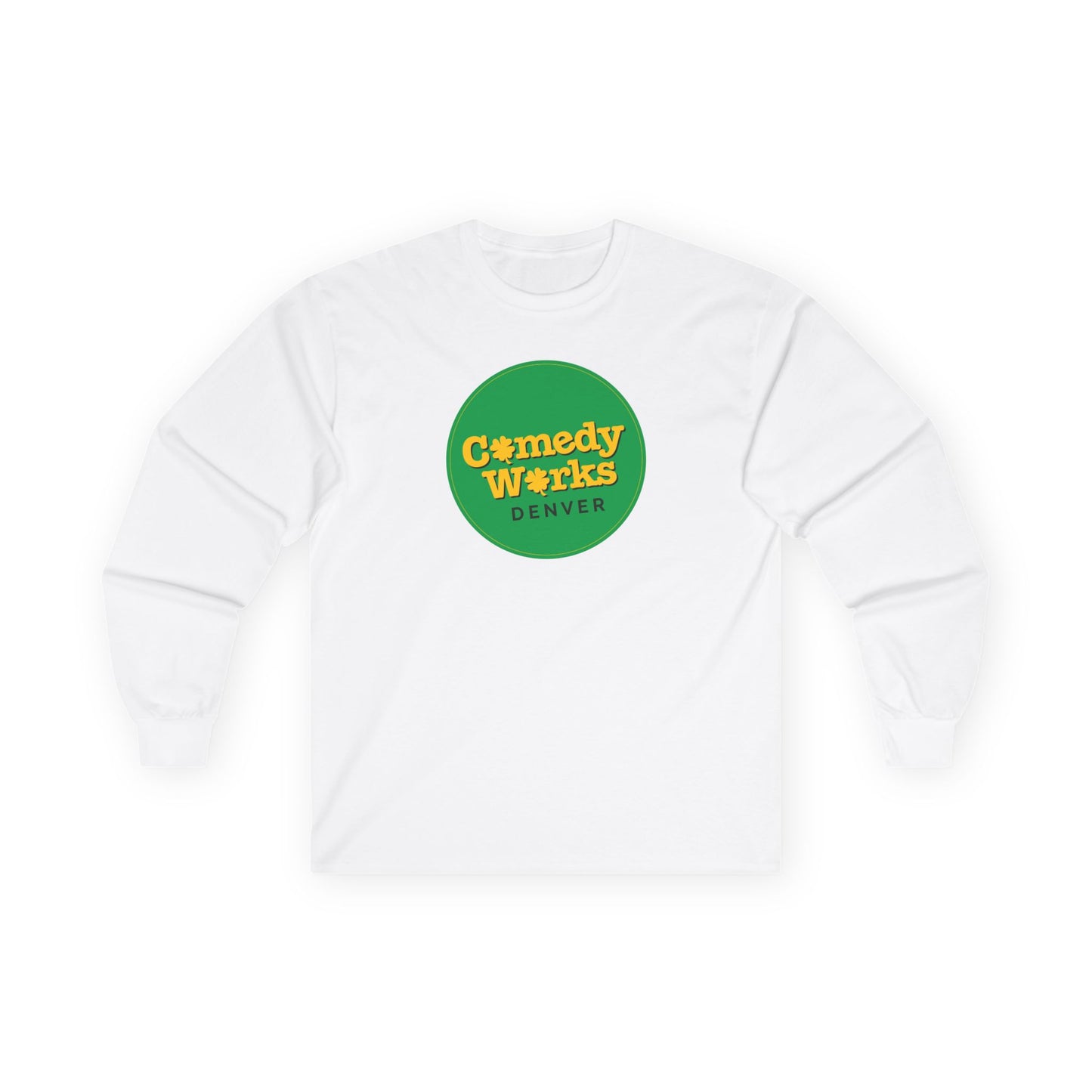 Comedy Works St. Patrick's Day Gold & Green Logo Unisex Long Sleeve