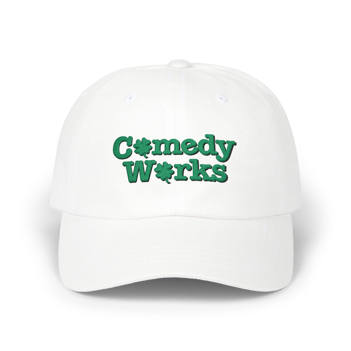 Comedy Works Embroidered St. Patrick's Day Green Logo Ball Cap