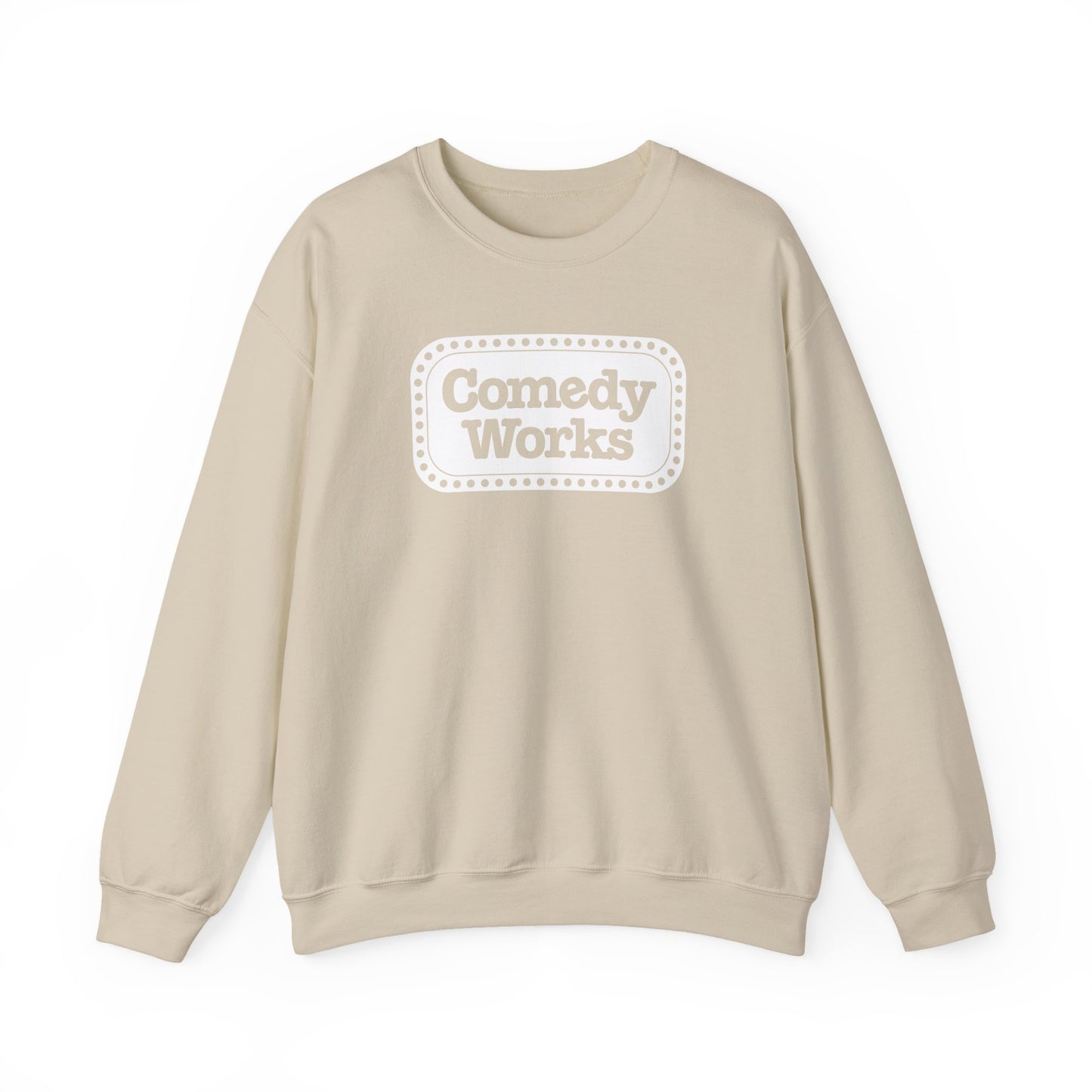 Comedy Works White Sign Unisex Sweatshirt