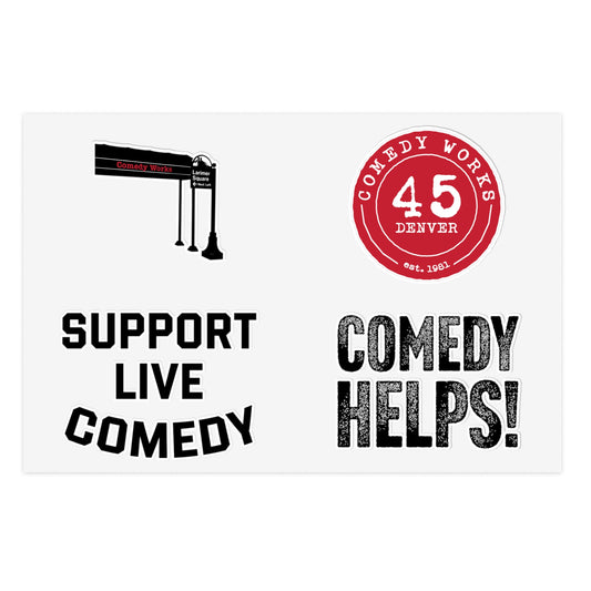 45 Years of Live Comedy Sticker Sheet
