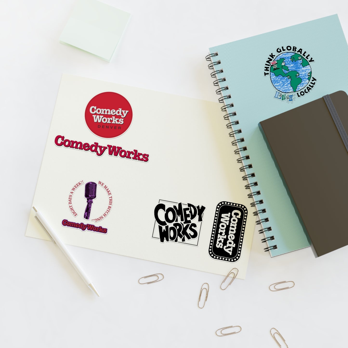 Comedy Works Sticker Sheet