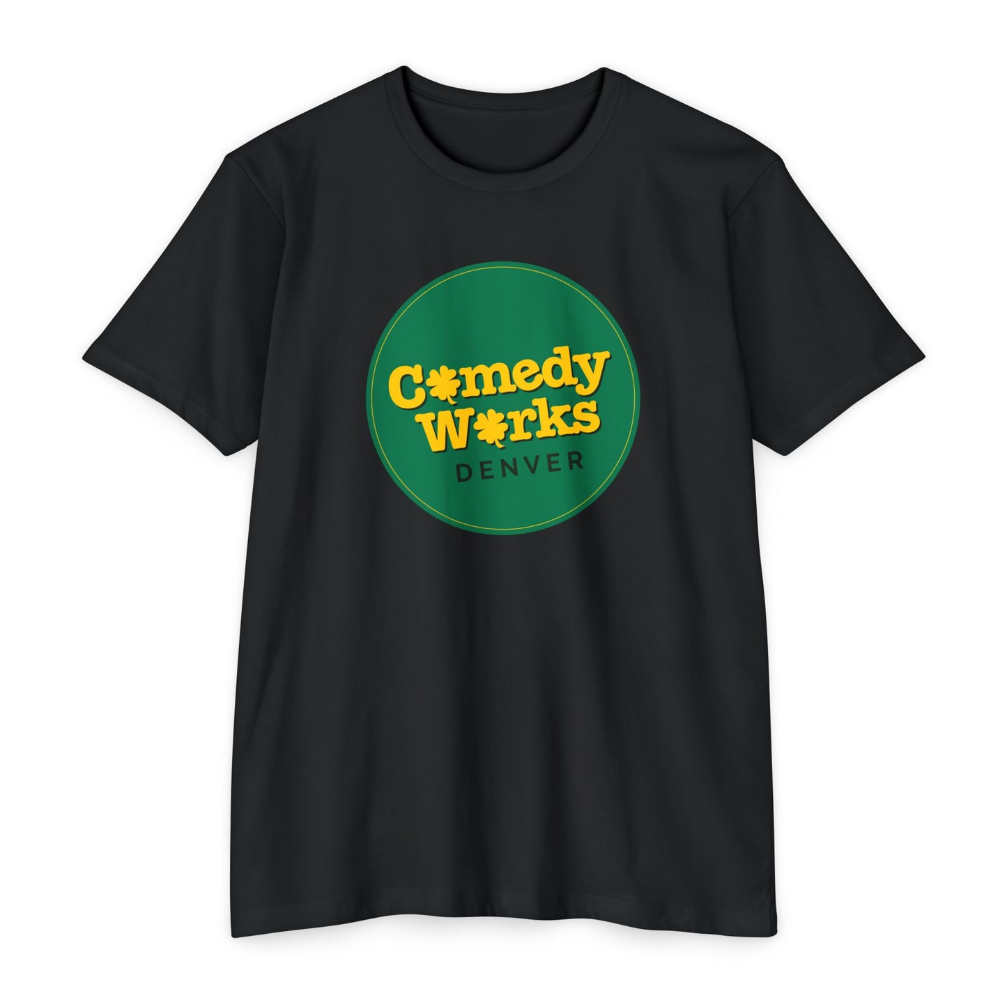Comedy Works St. Patrick's Day Gold & Green Logo Unisex T-Shirt