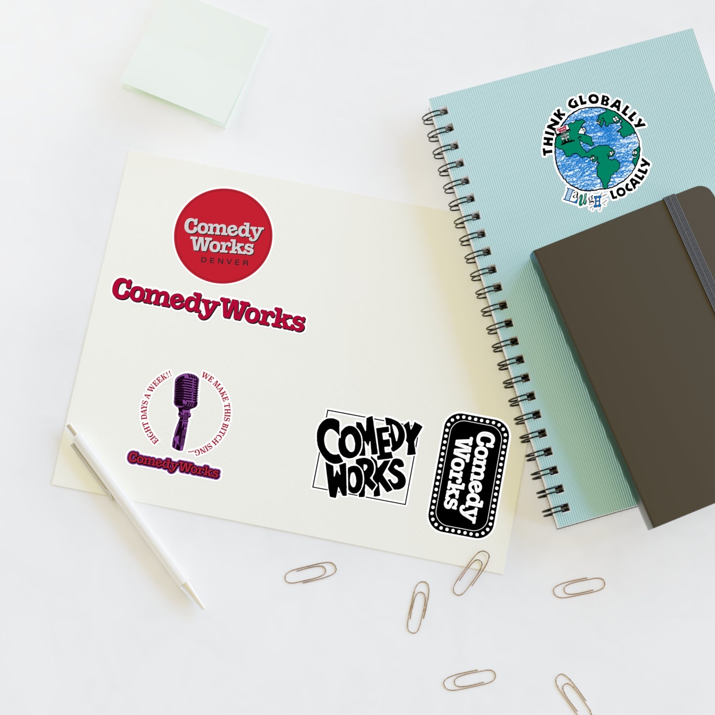 Comedy Works Sticker Sheet