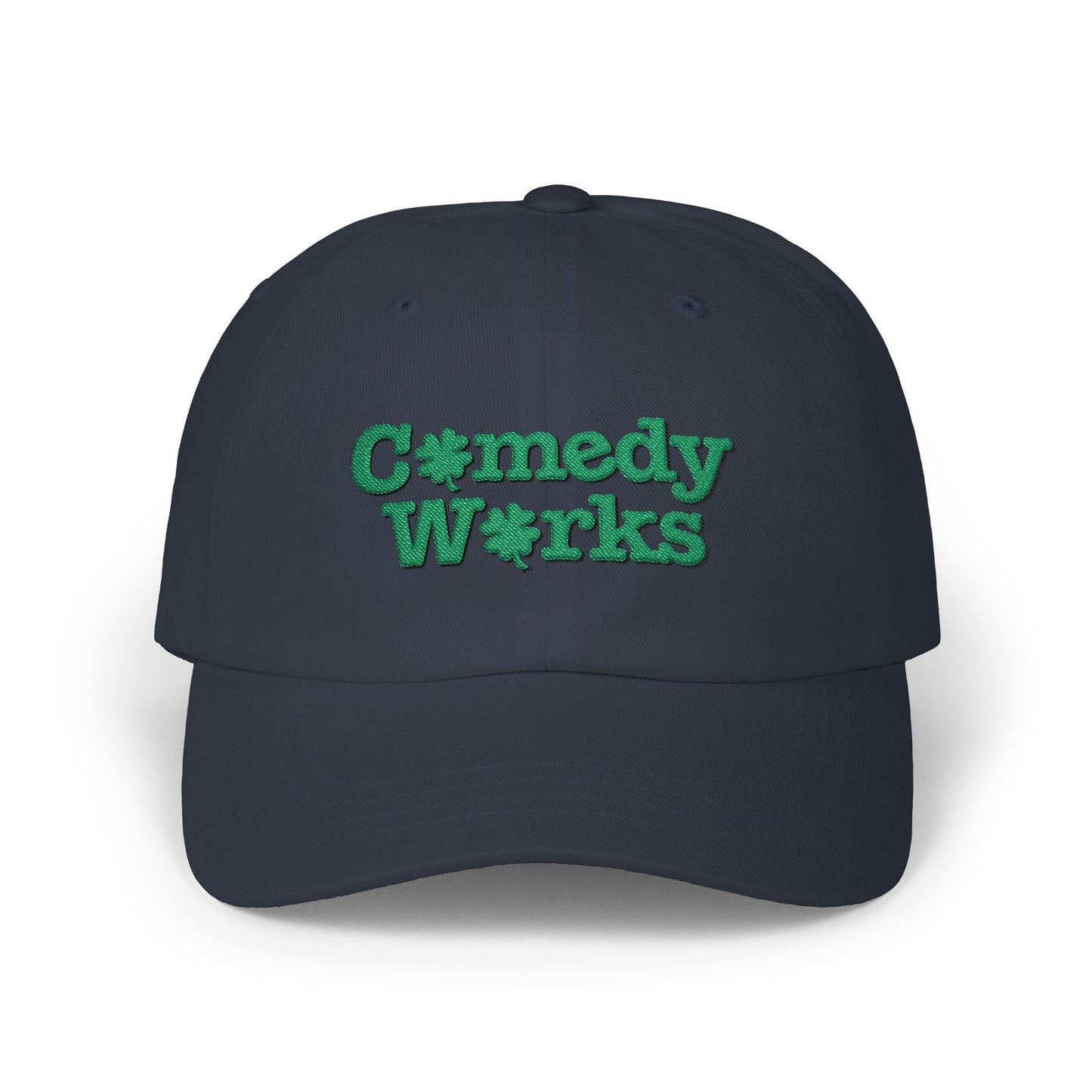 Comedy Works Embroidered St. Patrick's Day Green Logo Ball Cap