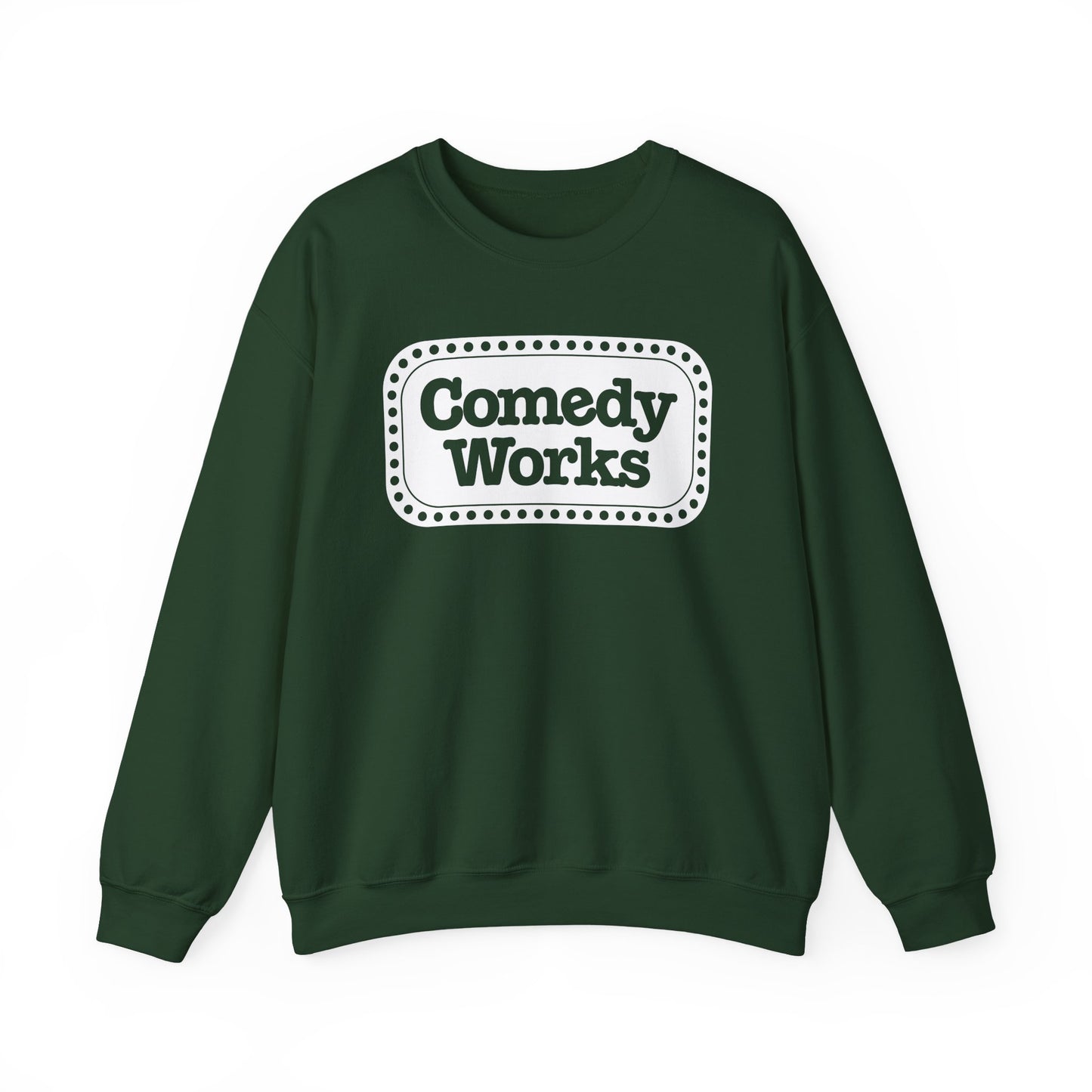 Comedy Works White Sign Unisex Sweatshirt