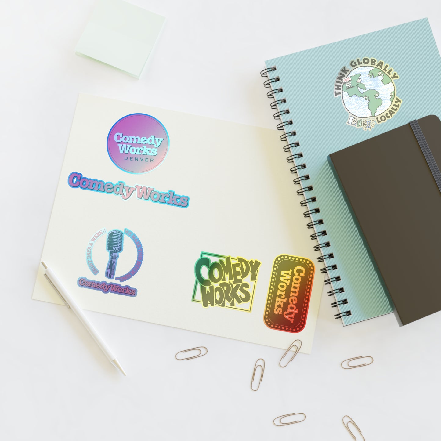 Comedy Works Sticker Sheet