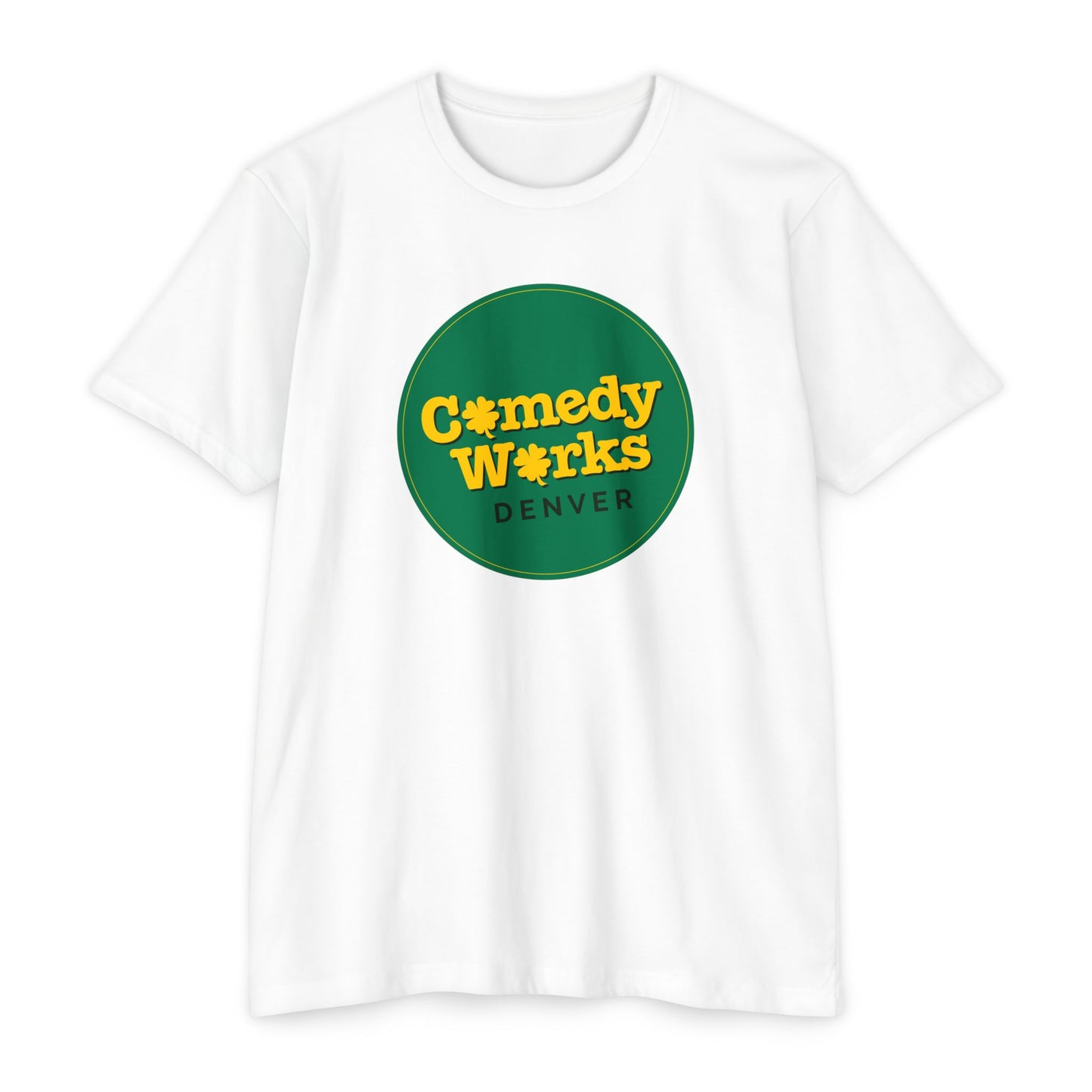 Comedy Works St. Patrick's Day Gold & Green Logo Unisex T-Shirt