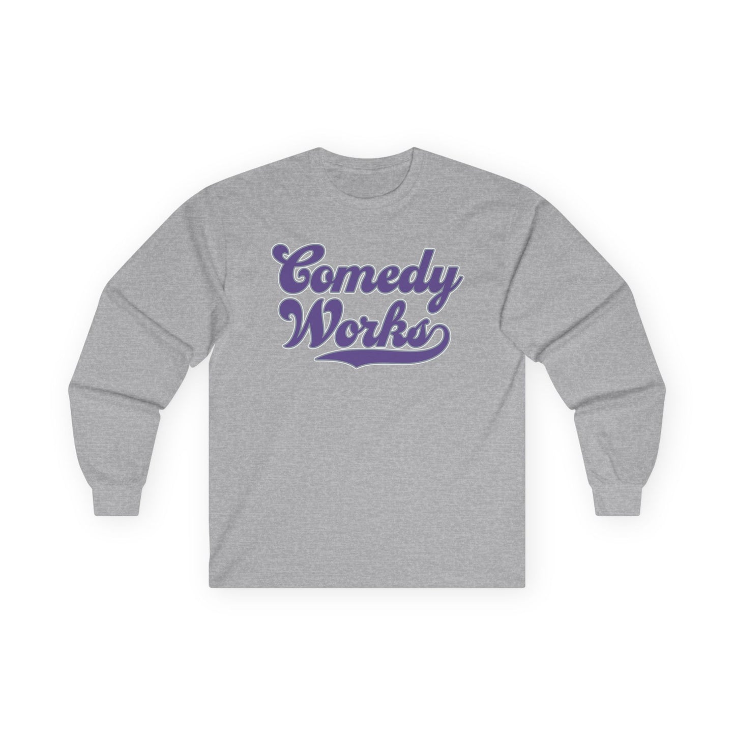 Comedy Works Silver Baseball Unisex Long Sleeve