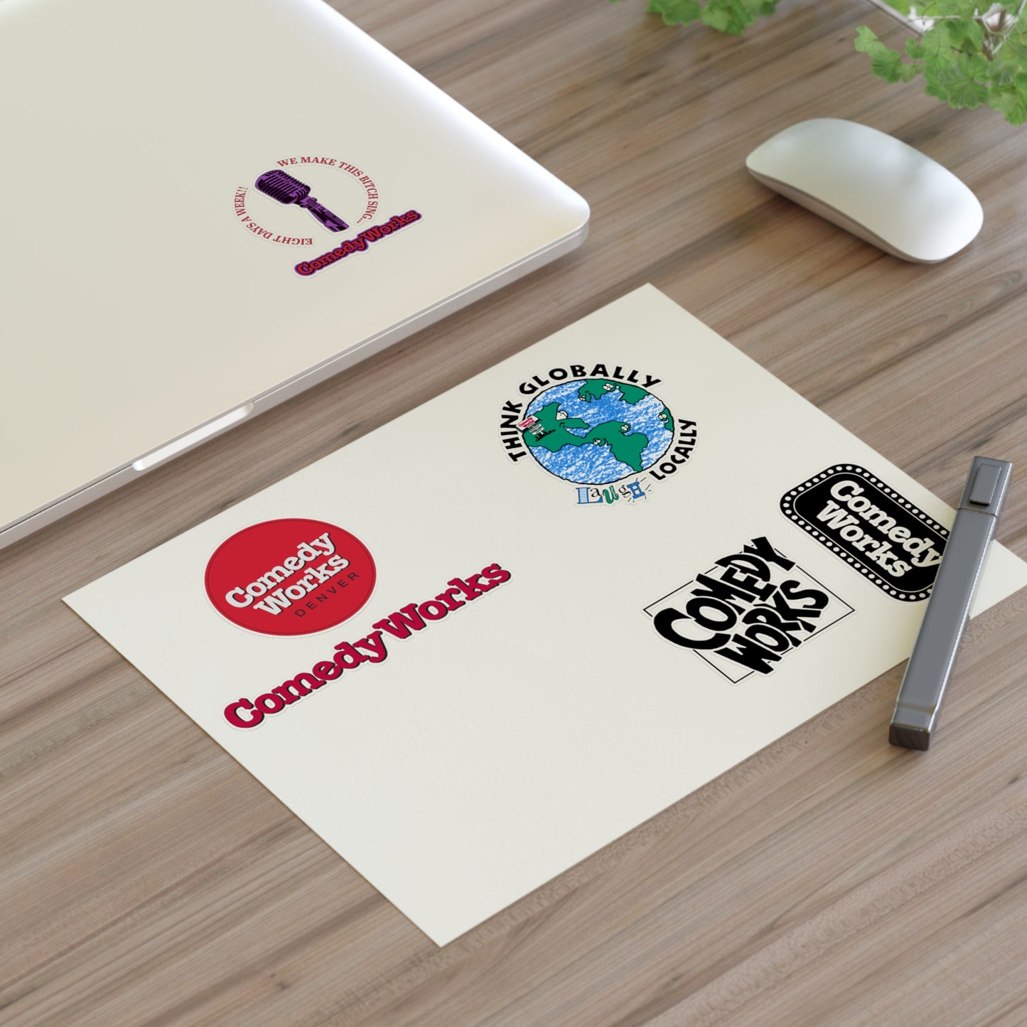 Comedy Works Sticker Sheet