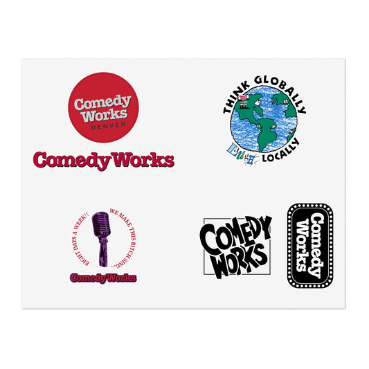 Comedy Works Sticker Sheet