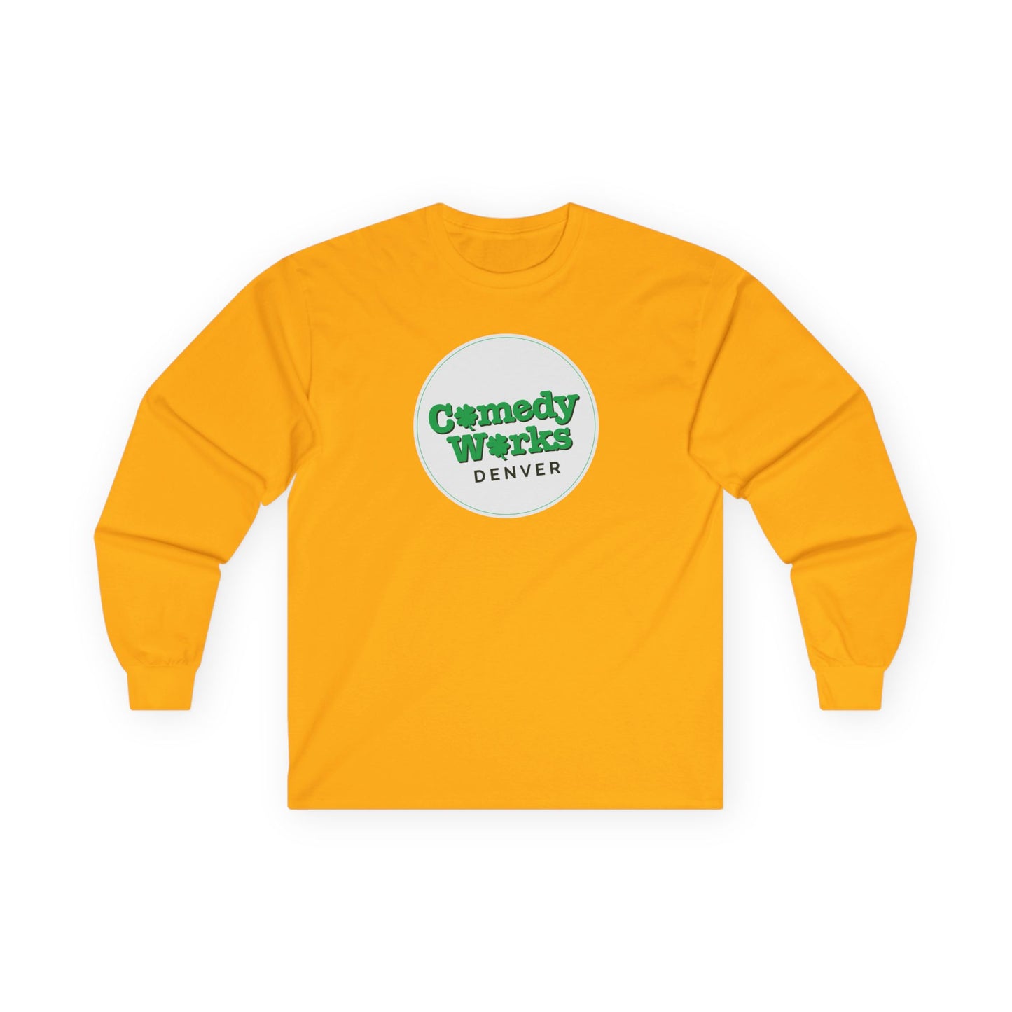 Comedy Works St. Patrick's Day White Logo Unisex Long Sleeve