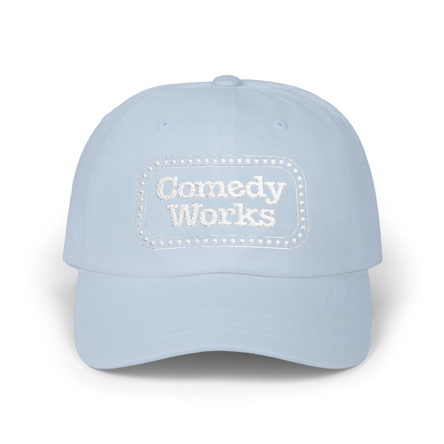 Comedy Works Sign Embroidered Ball Cap