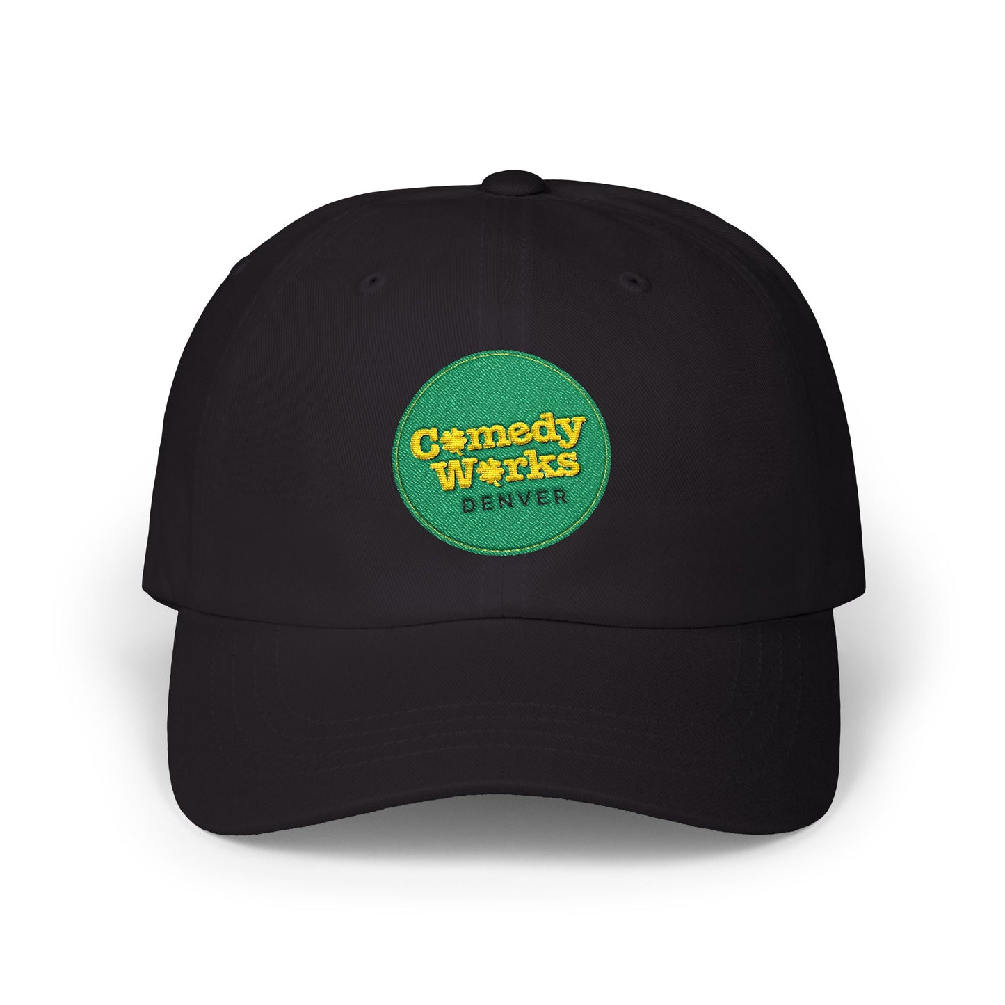 Comedy Works Embroidered St. Patrick's Day Gold & Green Ball Logo Ball Cap
