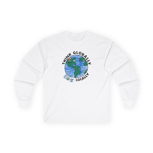 Comedy Works Think Globally Laugh Locally Unisex Long Sleeve