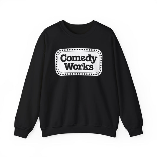 Comedy Works White Sign Unisex Sweatshirt