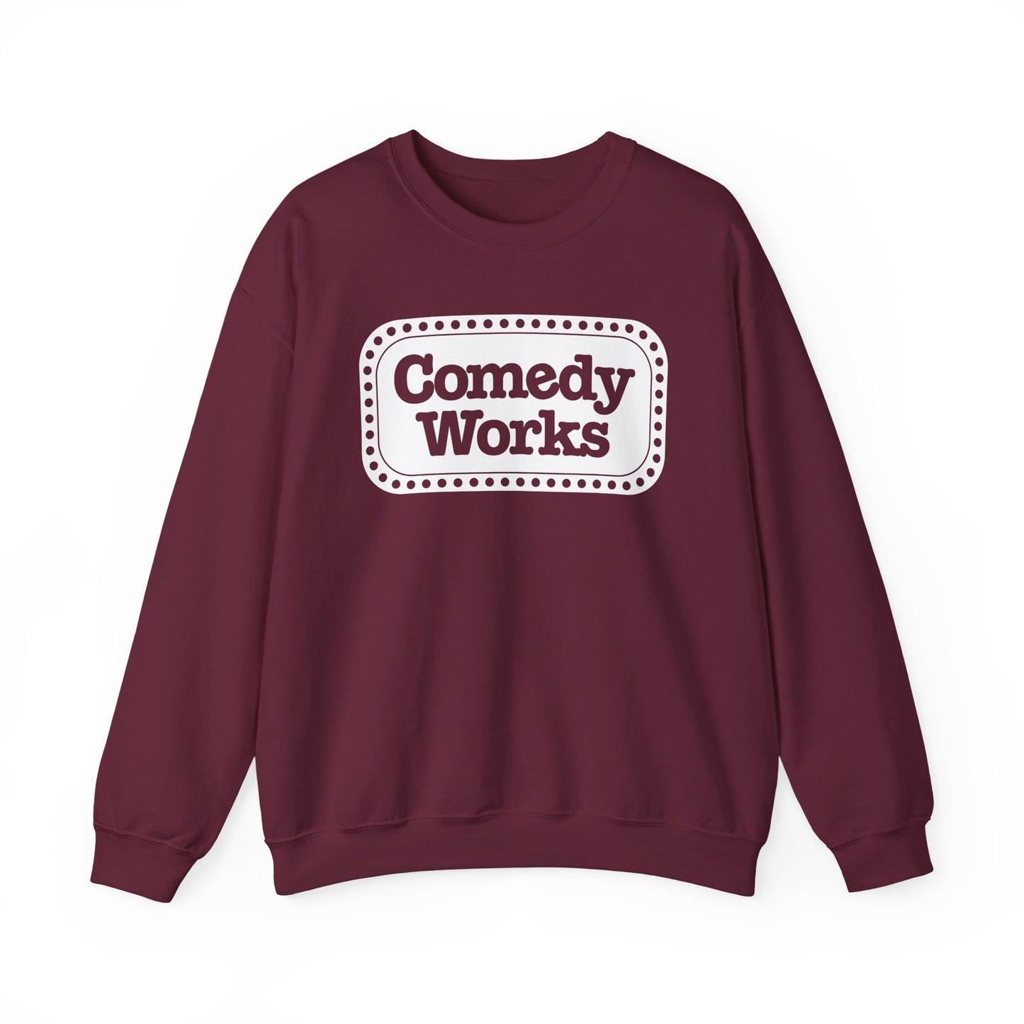 Comedy Works White Sign Unisex Sweatshirt