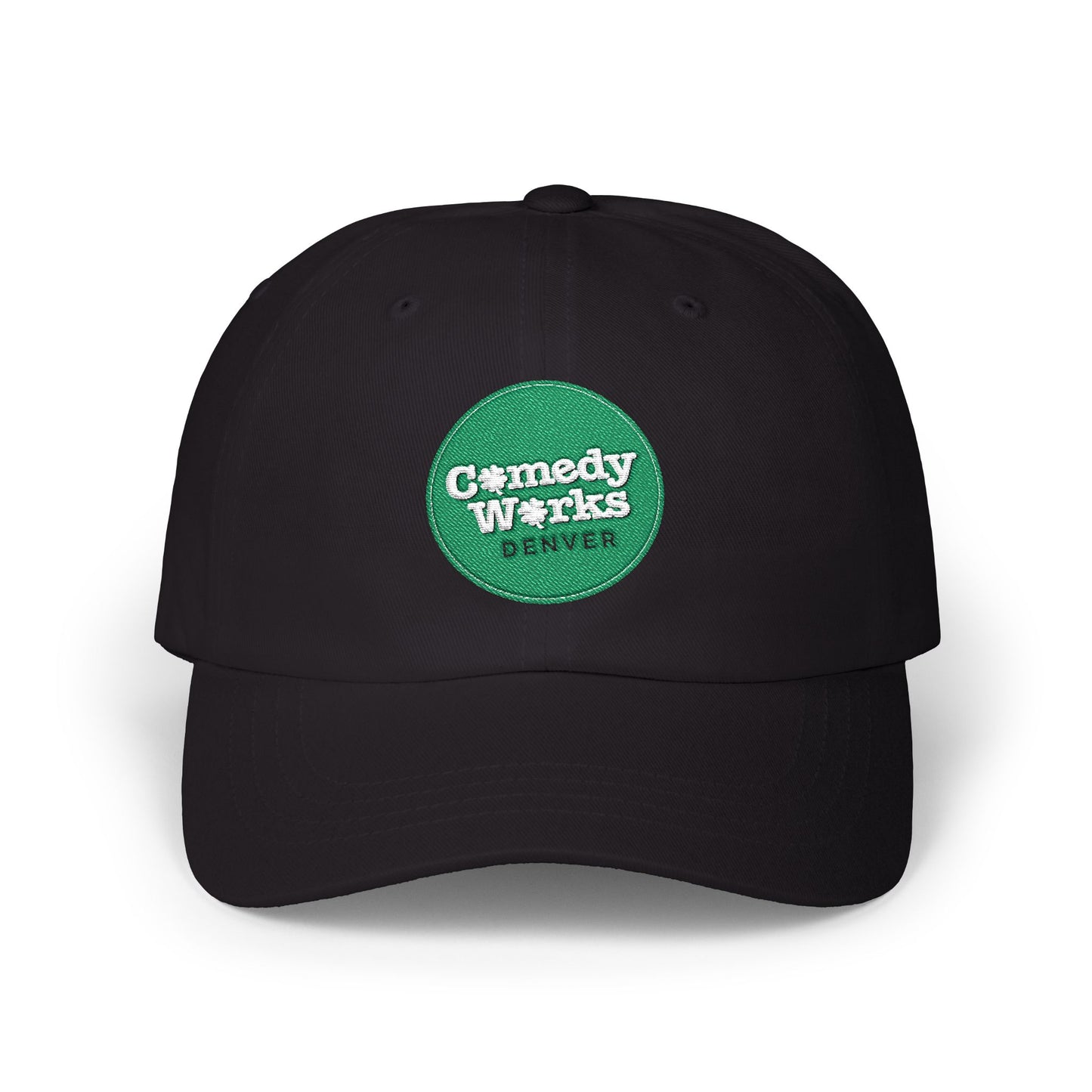 Comedy Works Embroidered St. Patrick's Day Green Ball Logo Ball Cap