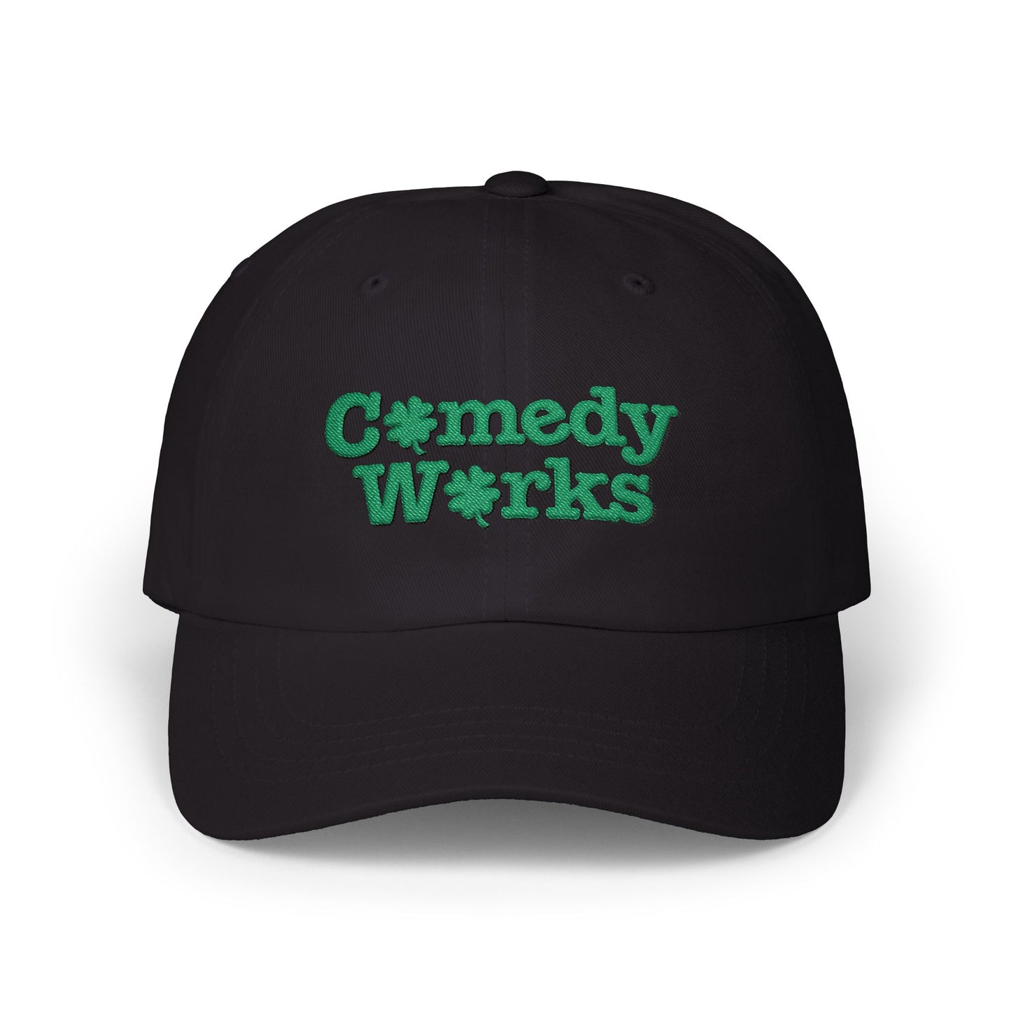 Comedy Works Embroidered St. Patrick's Day Green Logo Ball Cap