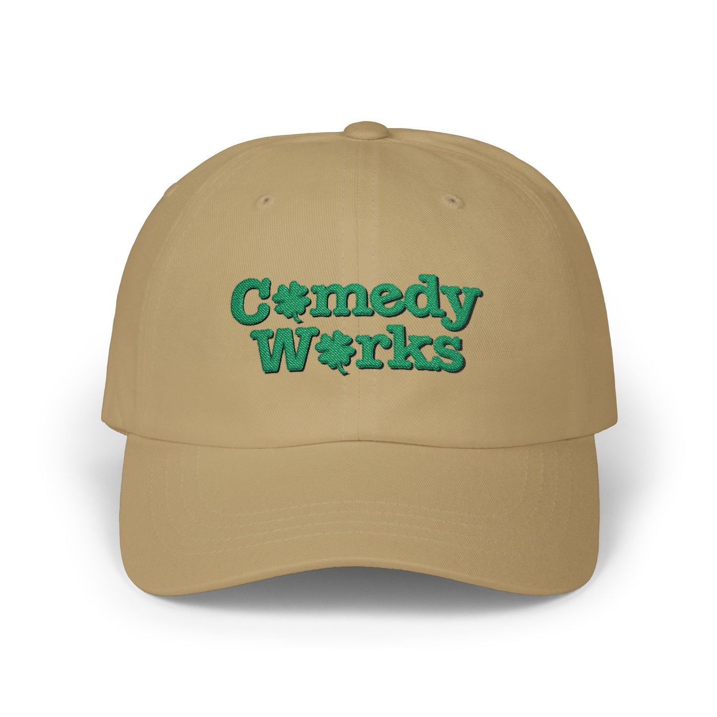Comedy Works Embroidered St. Patrick's Day Green Logo Ball Cap