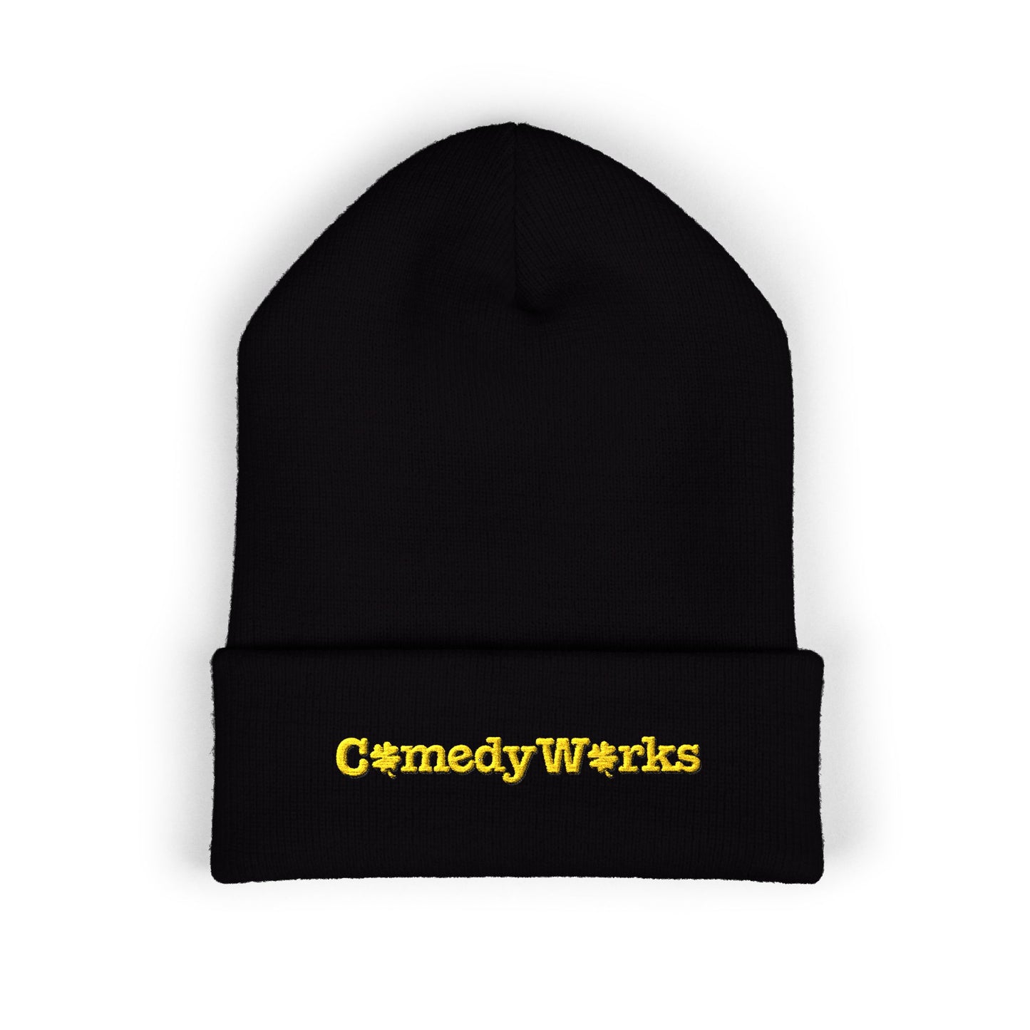 Comedy Works Embroidered St. Patrick's Day Gold Logo Beanie