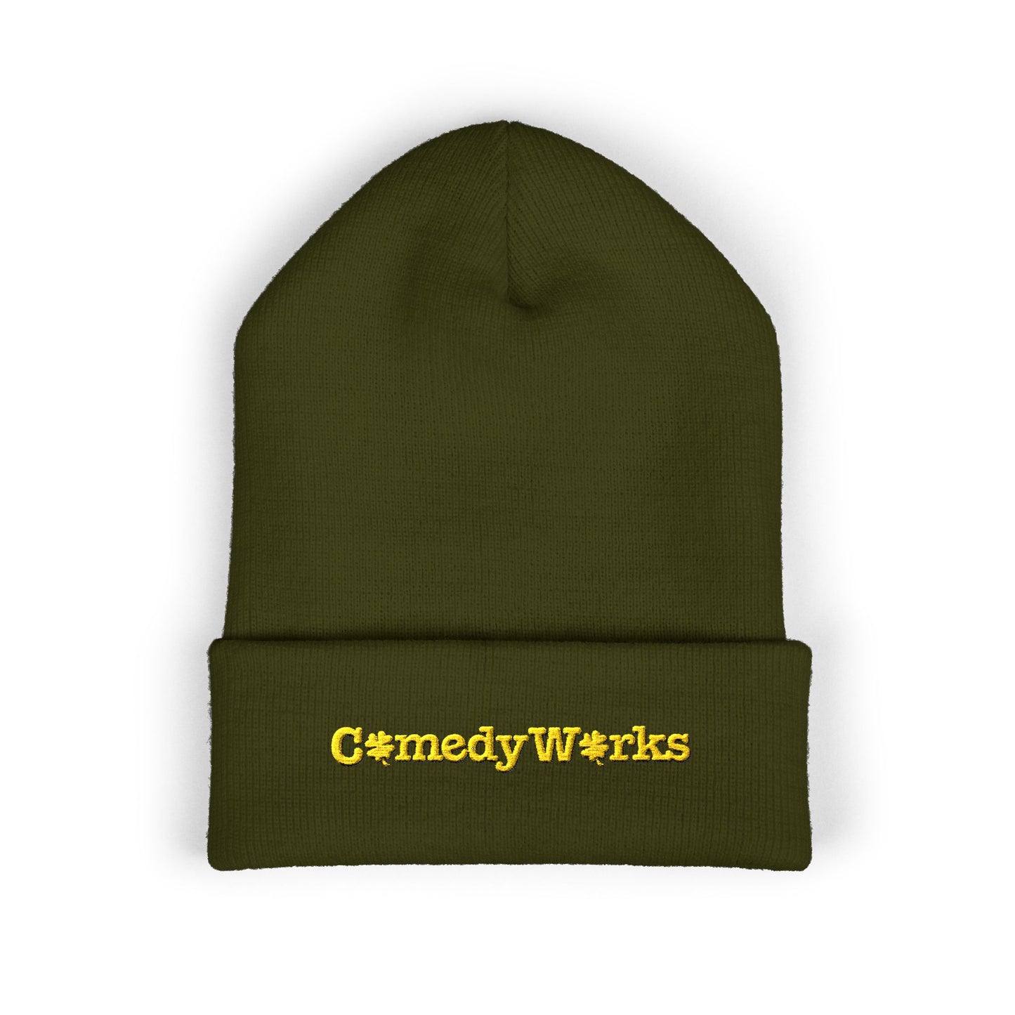 Comedy Works Embroidered St. Patrick's Day Gold Logo Beanie