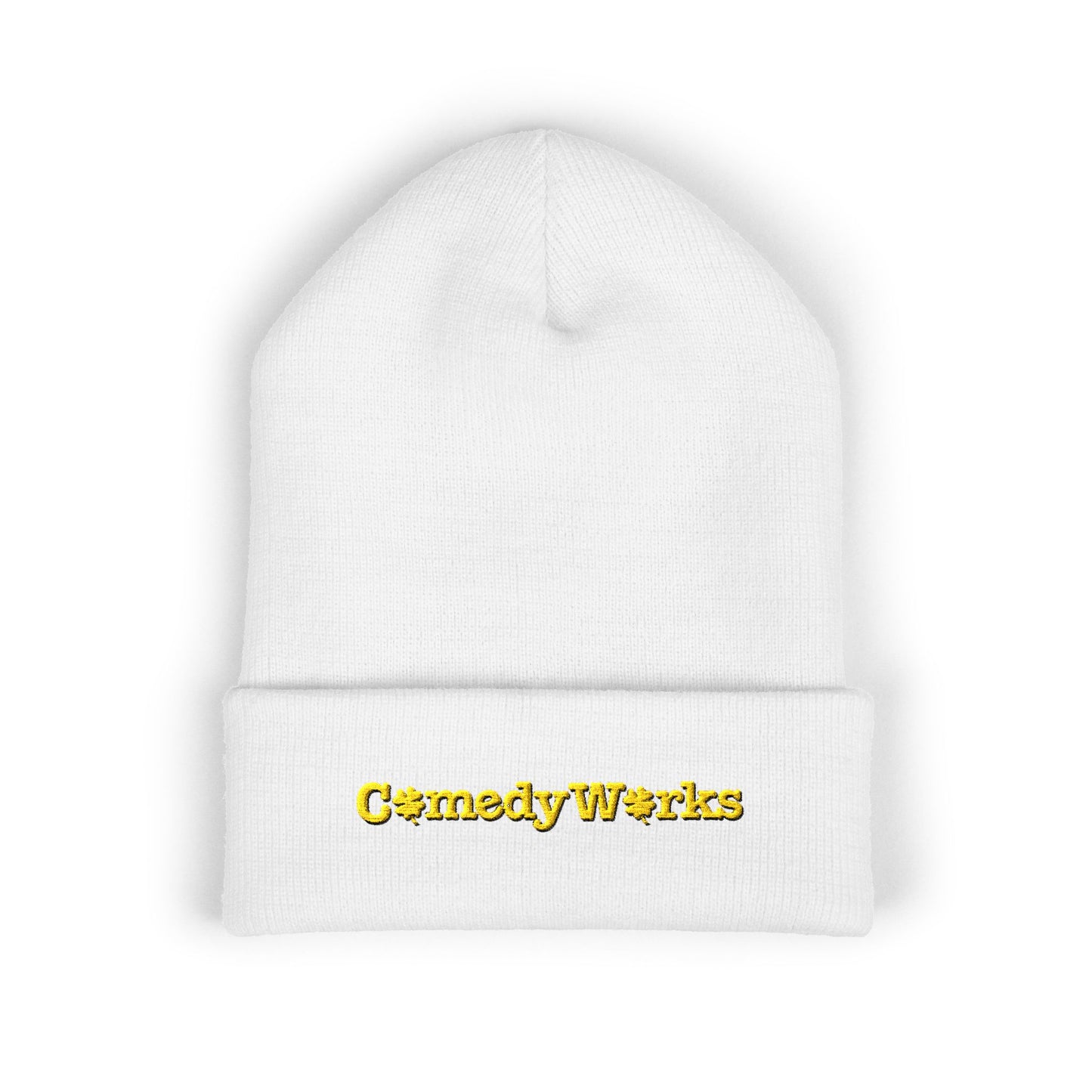 Comedy Works Embroidered St. Patrick's Day Gold Logo Beanie