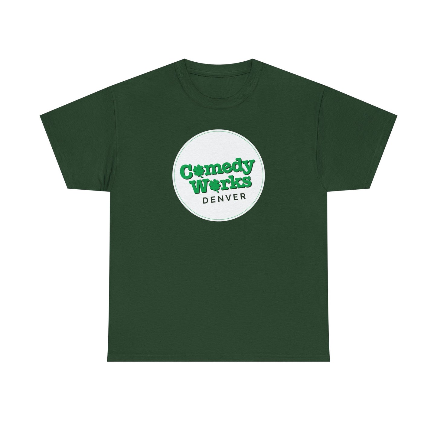 Comedy Works St. Patrick's Day White Logo Unisex T-Shirt