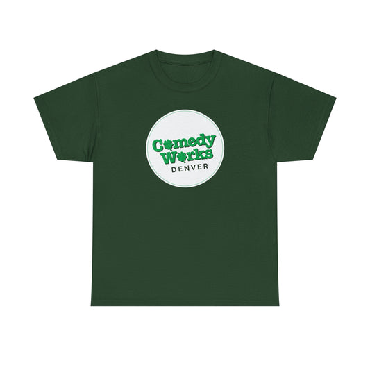 Comedy Works St. Patrick's Day White Logo Unisex T-Shirt