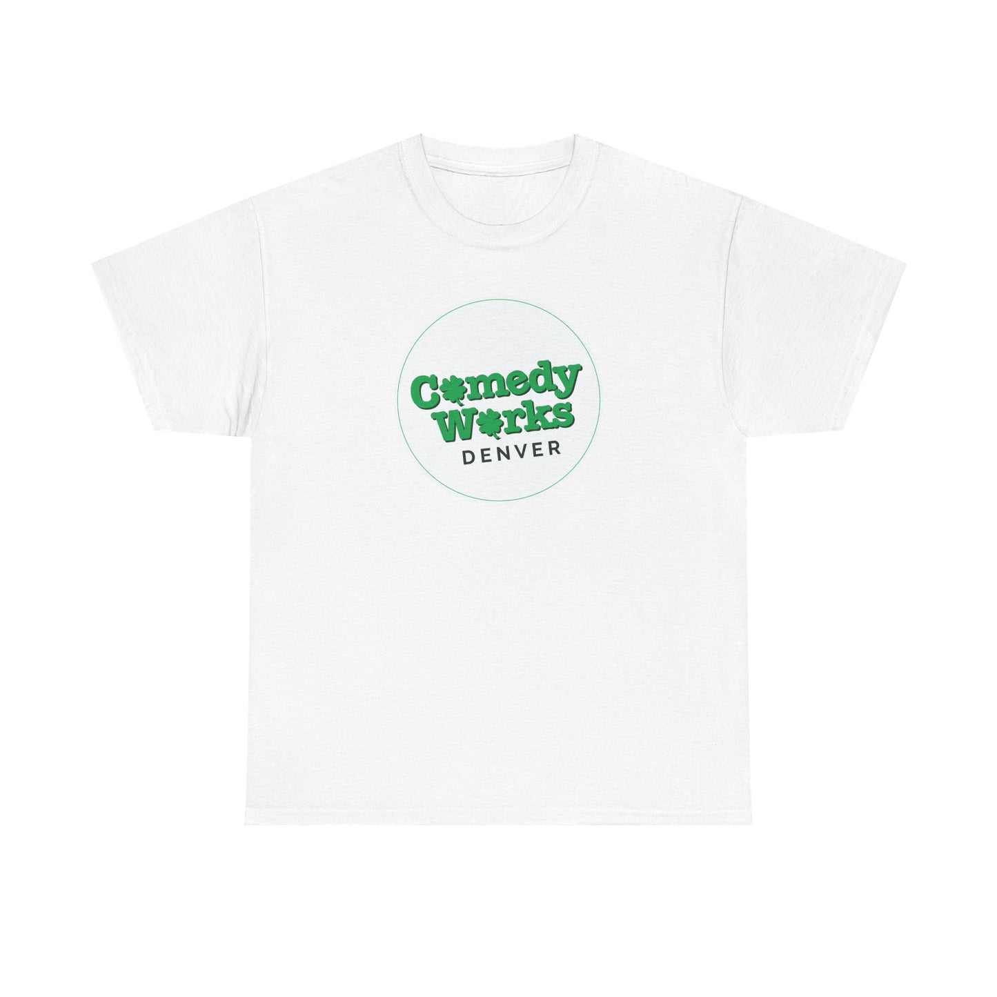 Comedy Works St. Patrick's Day White Logo Unisex T-Shirt