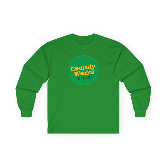 Comedy Works St. Patrick's Day Gold & Green Logo Unisex Long Sleeve