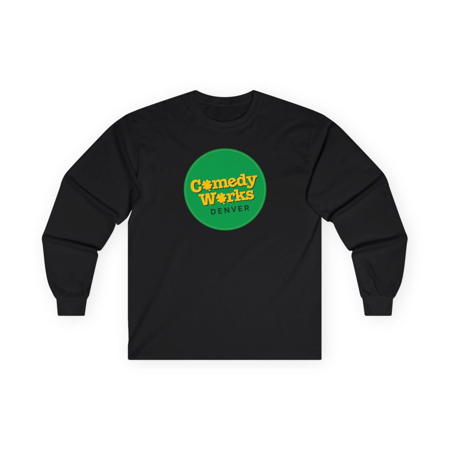 Comedy Works St. Patrick's Day Gold & Green Logo Unisex Long Sleeve