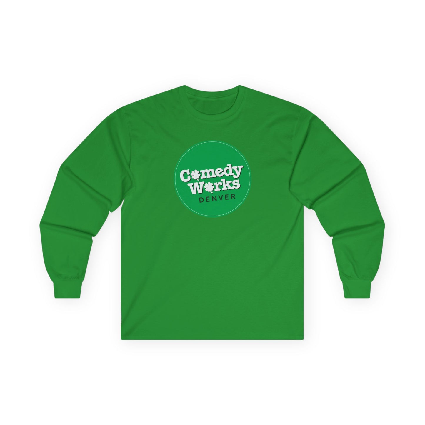 Comedy Works St. Patrick's Day Green Logo Unisex Long Sleeve