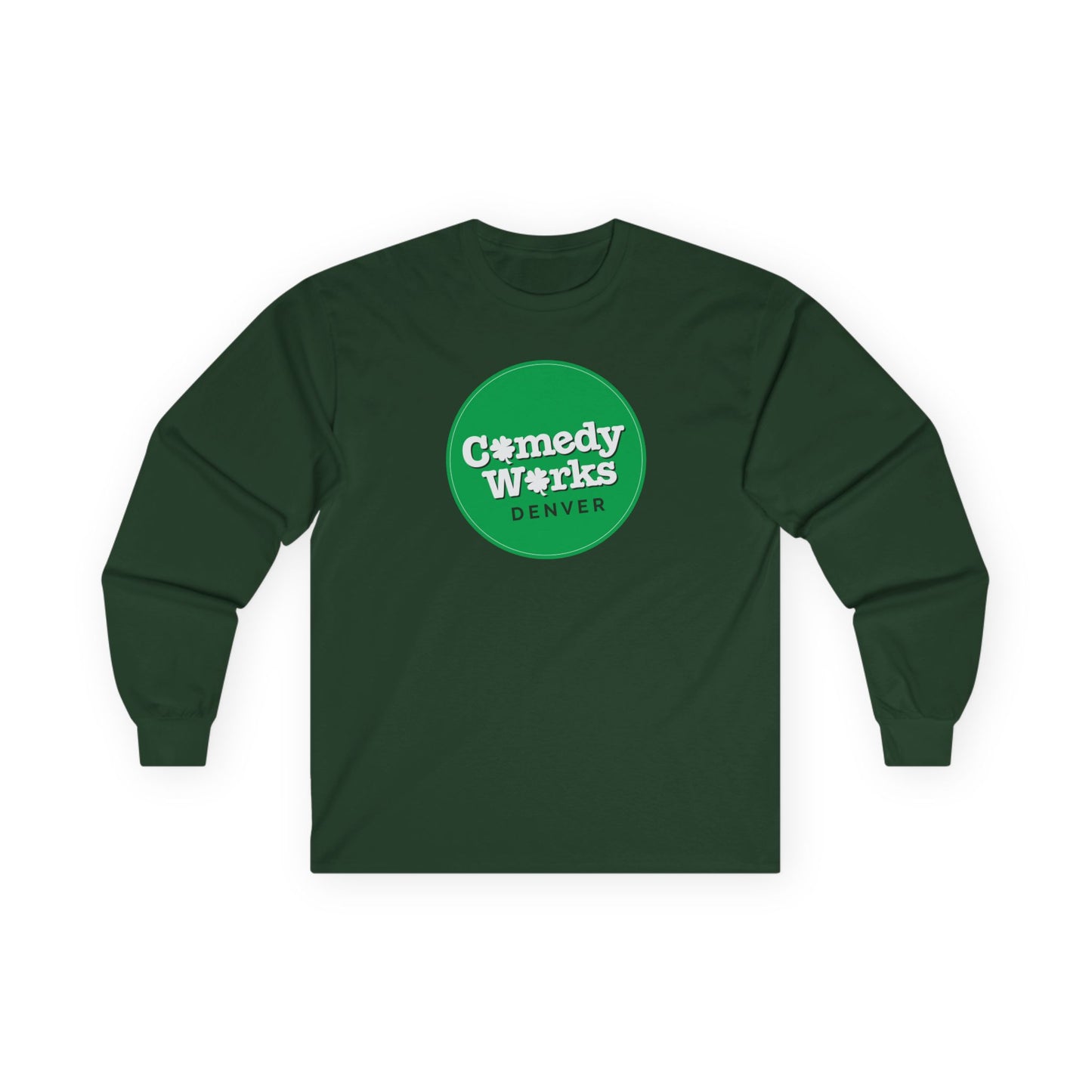 Comedy Works St. Patrick's Day Green Logo Unisex Long Sleeve