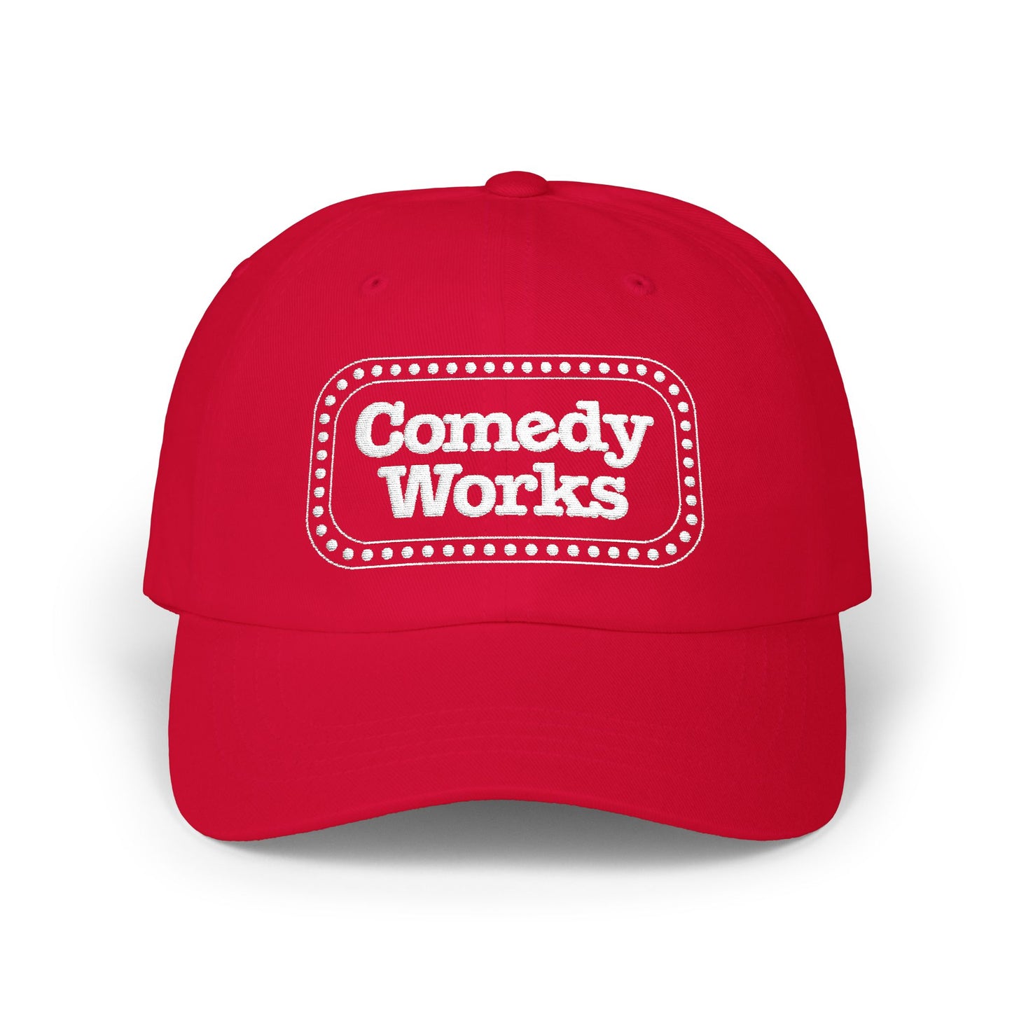 Comedy Works Sign Embroidered Ball Cap