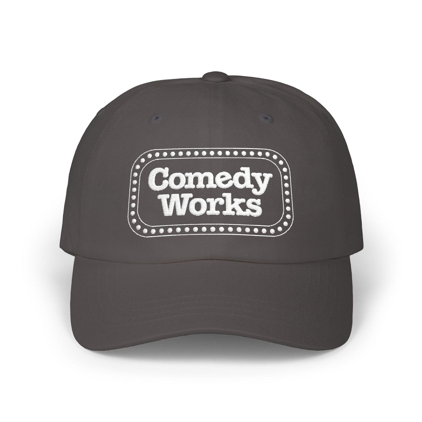 Comedy Works Sign Embroidered Ball Cap