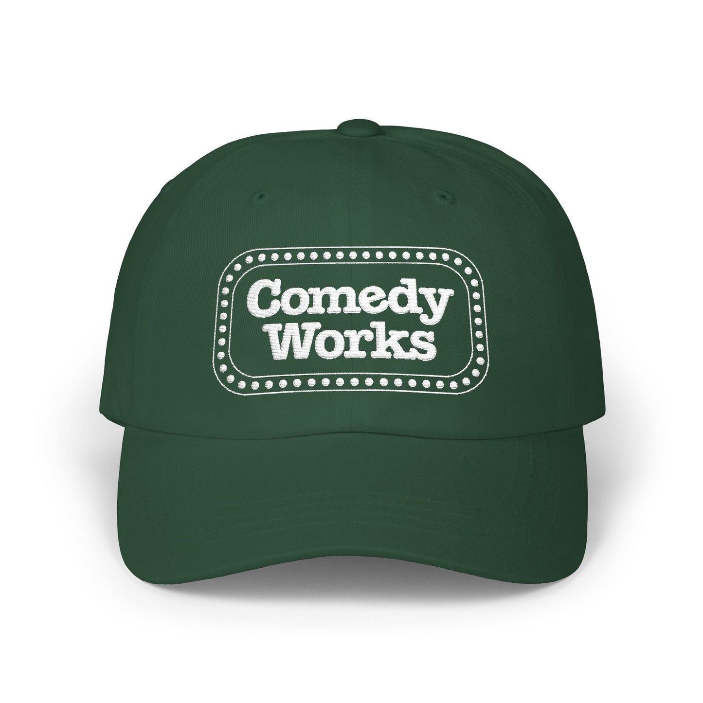 Comedy Works Sign Embroidered Ball Cap