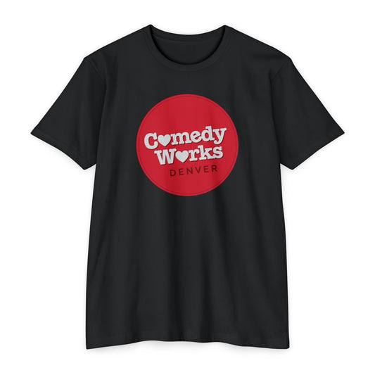 Comedy Works Valentine’s Red Ball Logo Unisex T-Shirt