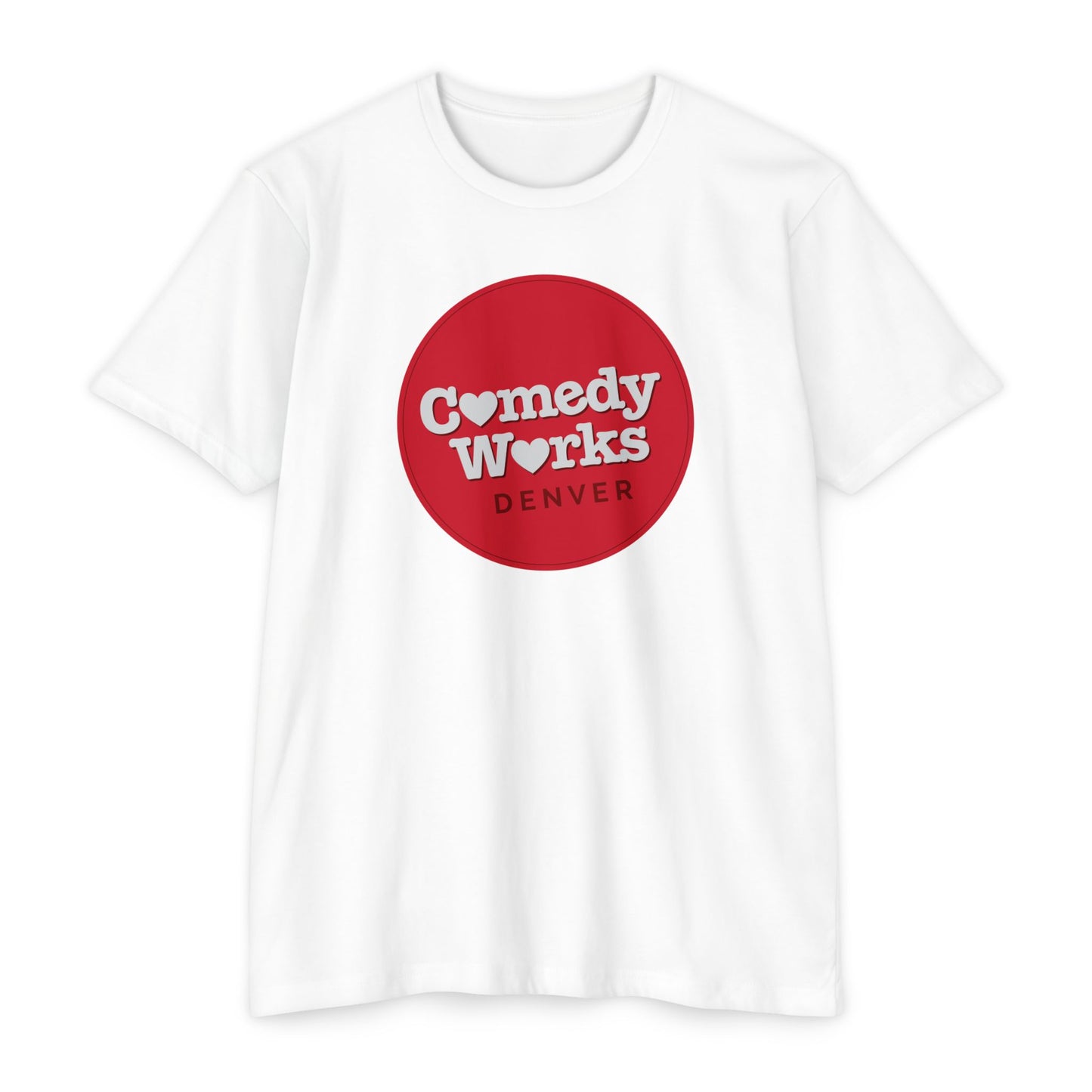 Comedy Works Valentine’s Red Ball Logo Unisex T-Shirt