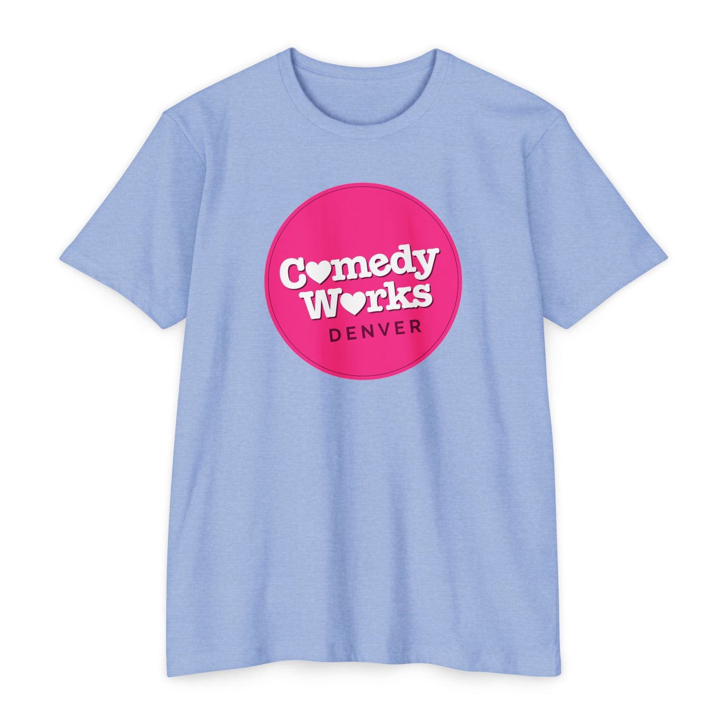 Comedy Works Valentine’s Pink Ball Logo Unisex T-Shirt