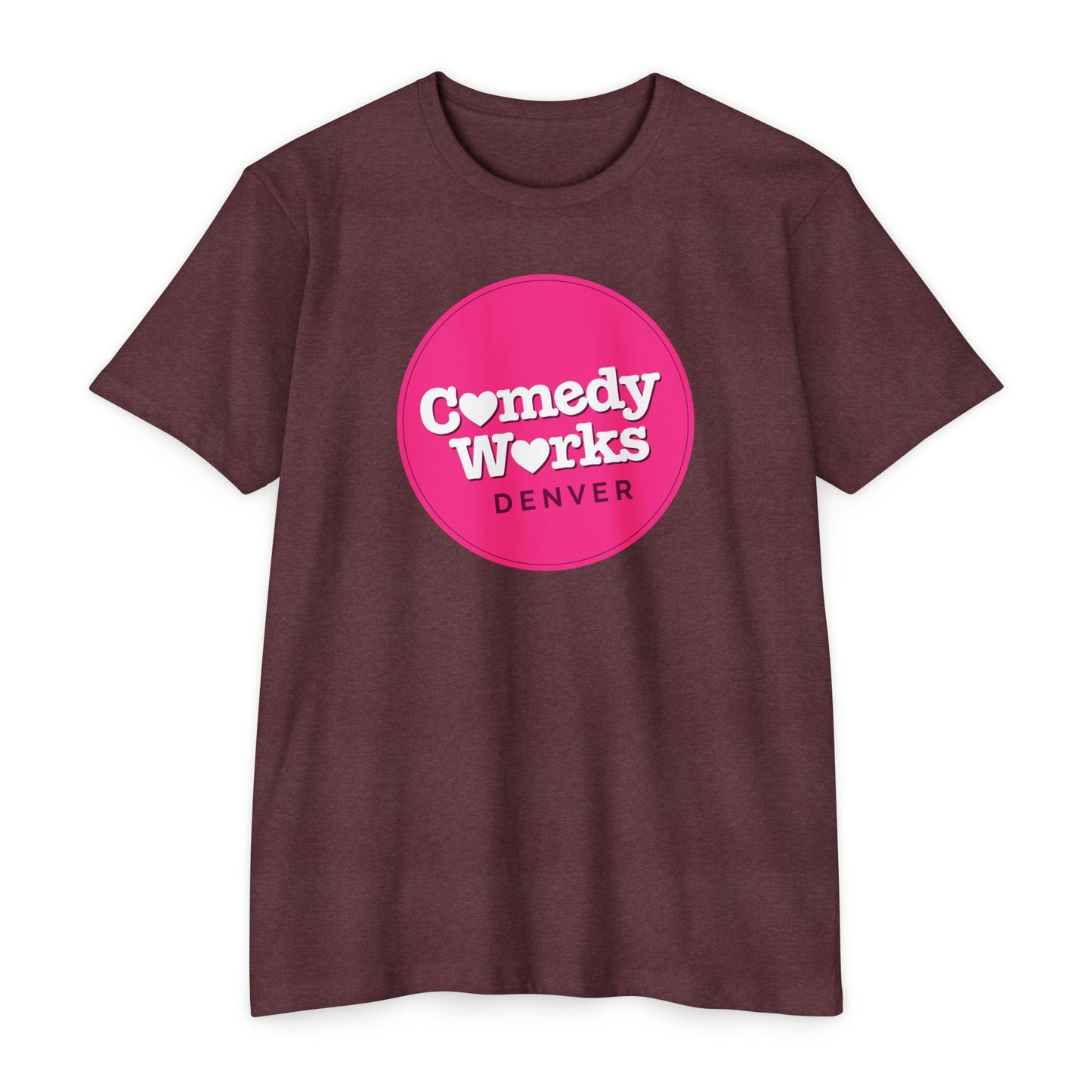 Comedy Works Valentine’s Pink Ball Logo Unisex T-Shirt