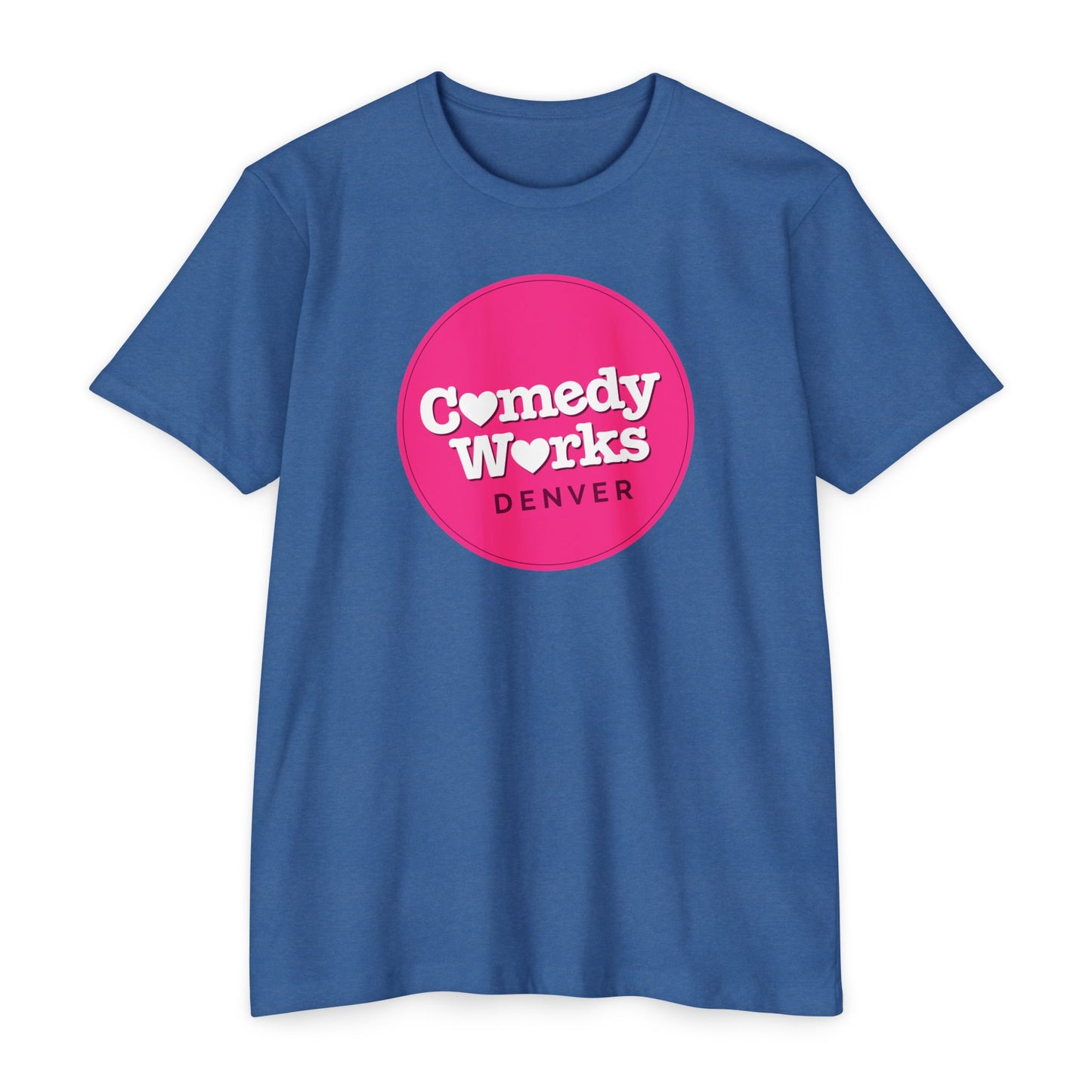 Comedy Works Valentine’s Pink Ball Logo Unisex T-Shirt