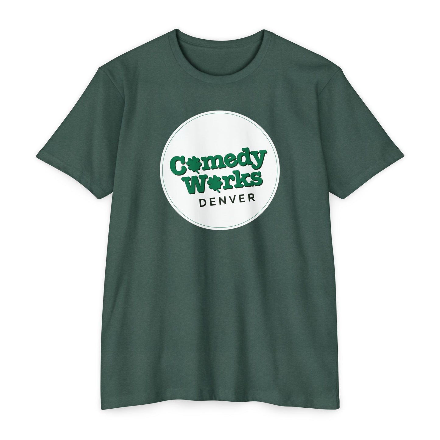 Comedy Works St. Patrick's Day White Logo Unisex T-Shirt