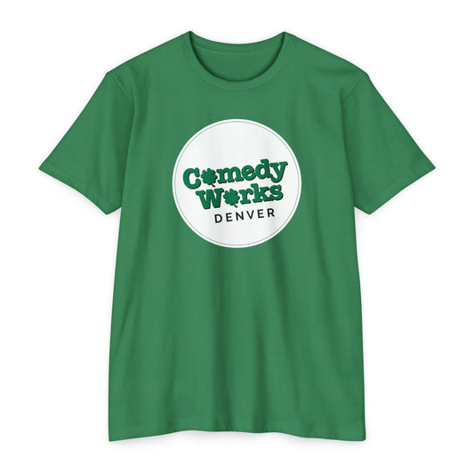 Comedy Works St. Patrick's Day White Logo Unisex T-Shirt