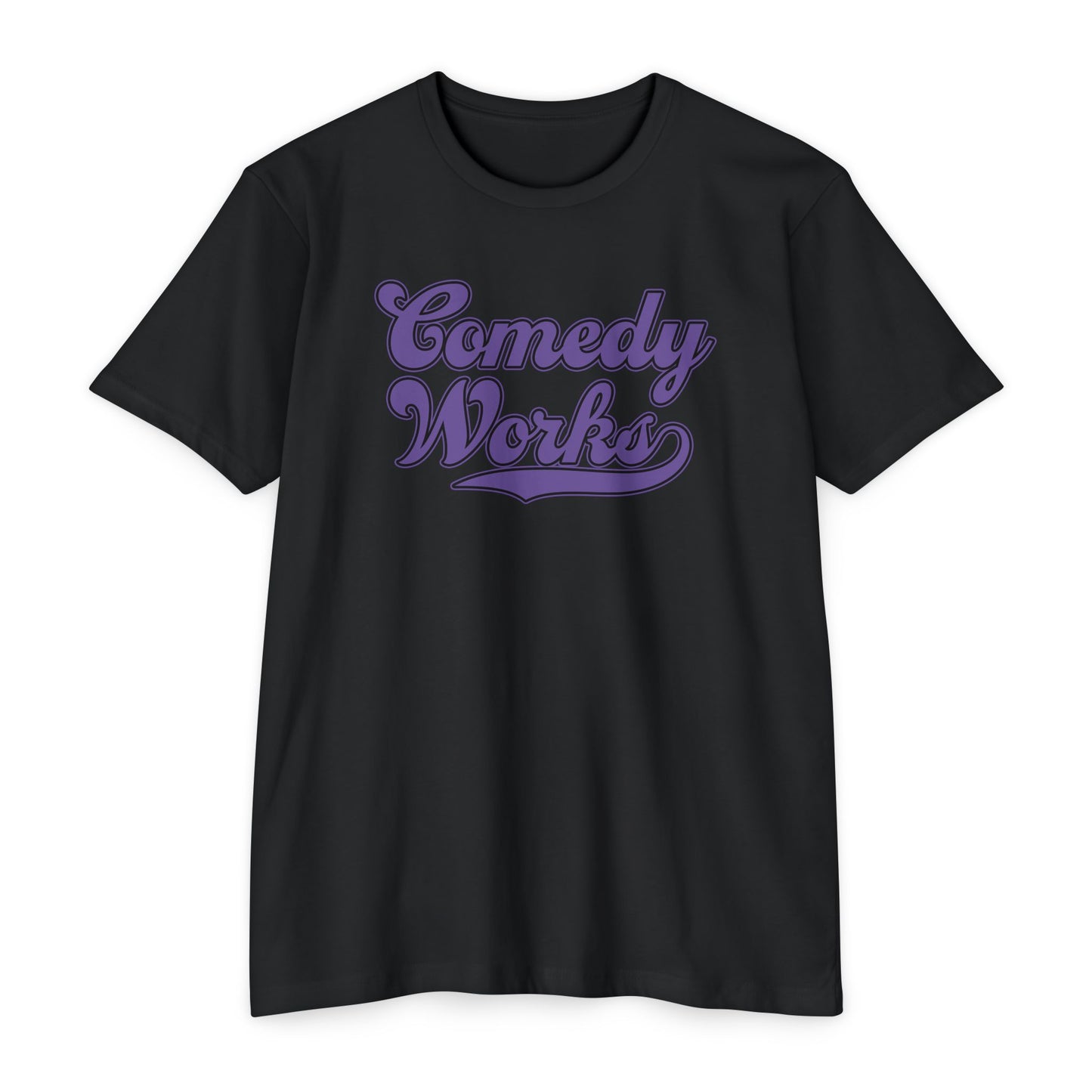 Comedy Works Black Baseball Unisex T-Shirt