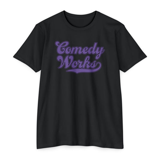 Comedy Works Black Baseball Unisex T-Shirt