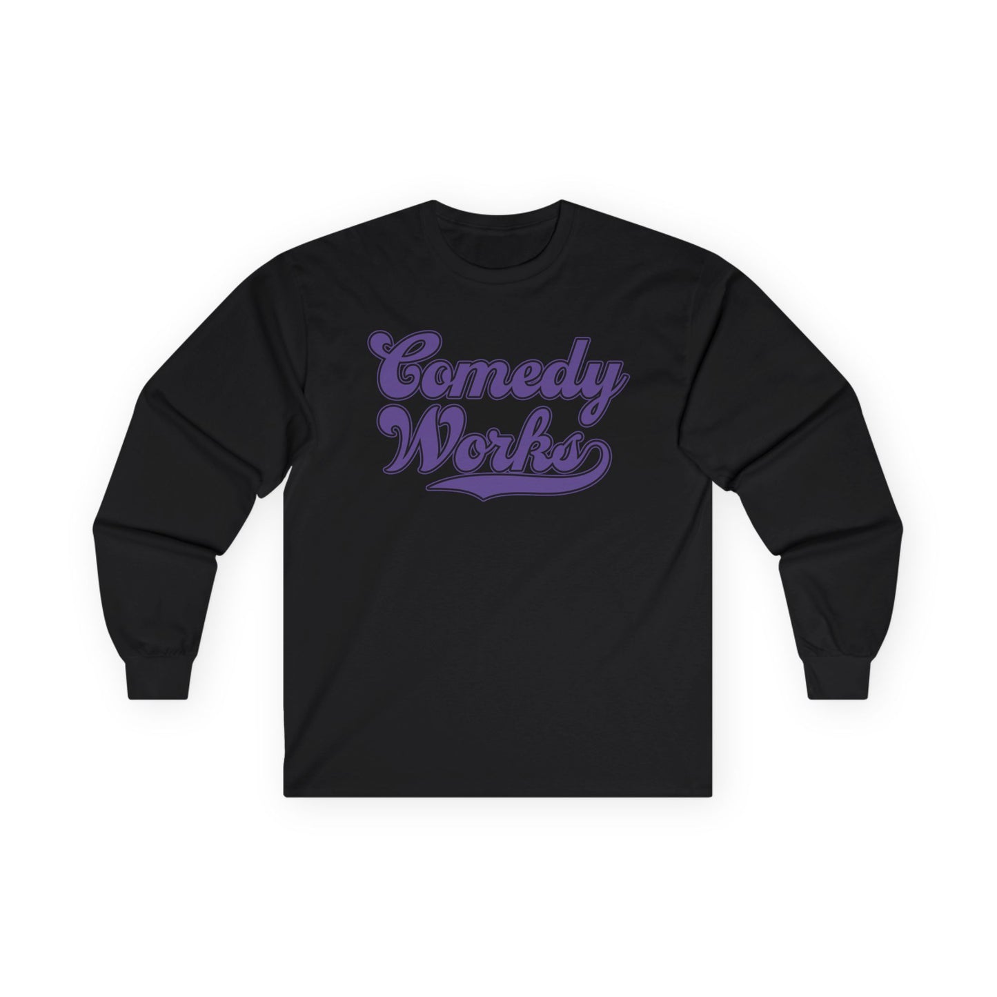 Comedy Works Black Baseball Unisex Long Sleeve