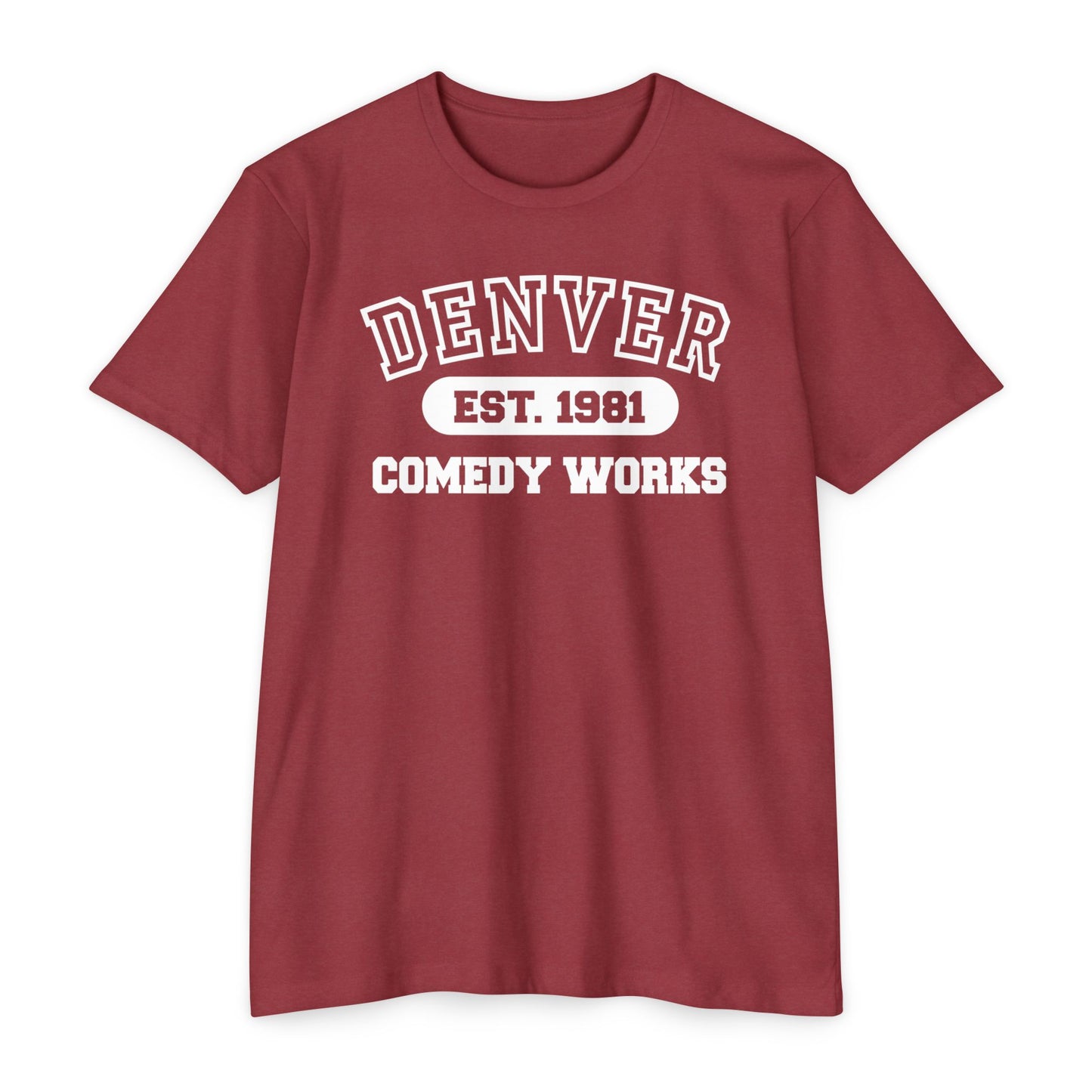 Comedy Works Denver Collegiate Unisex T-Shirt