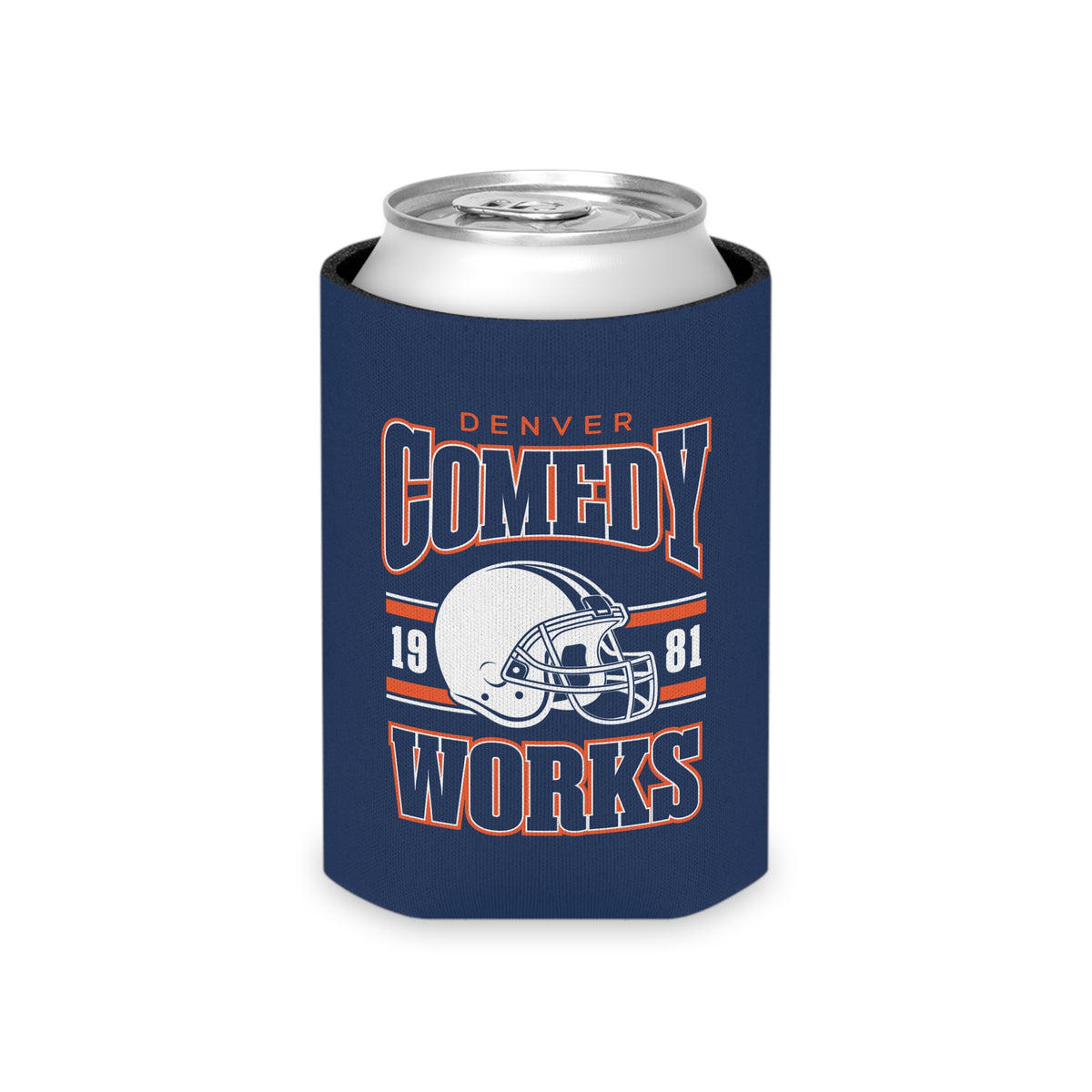 Comedy Works Football Can Cooler